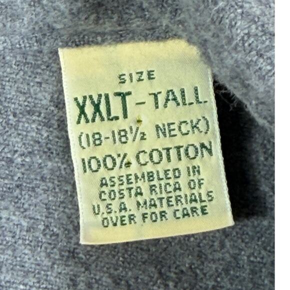 St Johns Bay Men 2XL Gray Chamois Cloth Long Sleeve Button Front Heavy Shirt - Picture 5 of 8